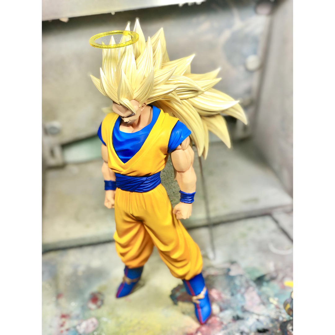 リペイント 改造 ドラゴンボール 悟空 スーパーサイヤ人3 フィギュア