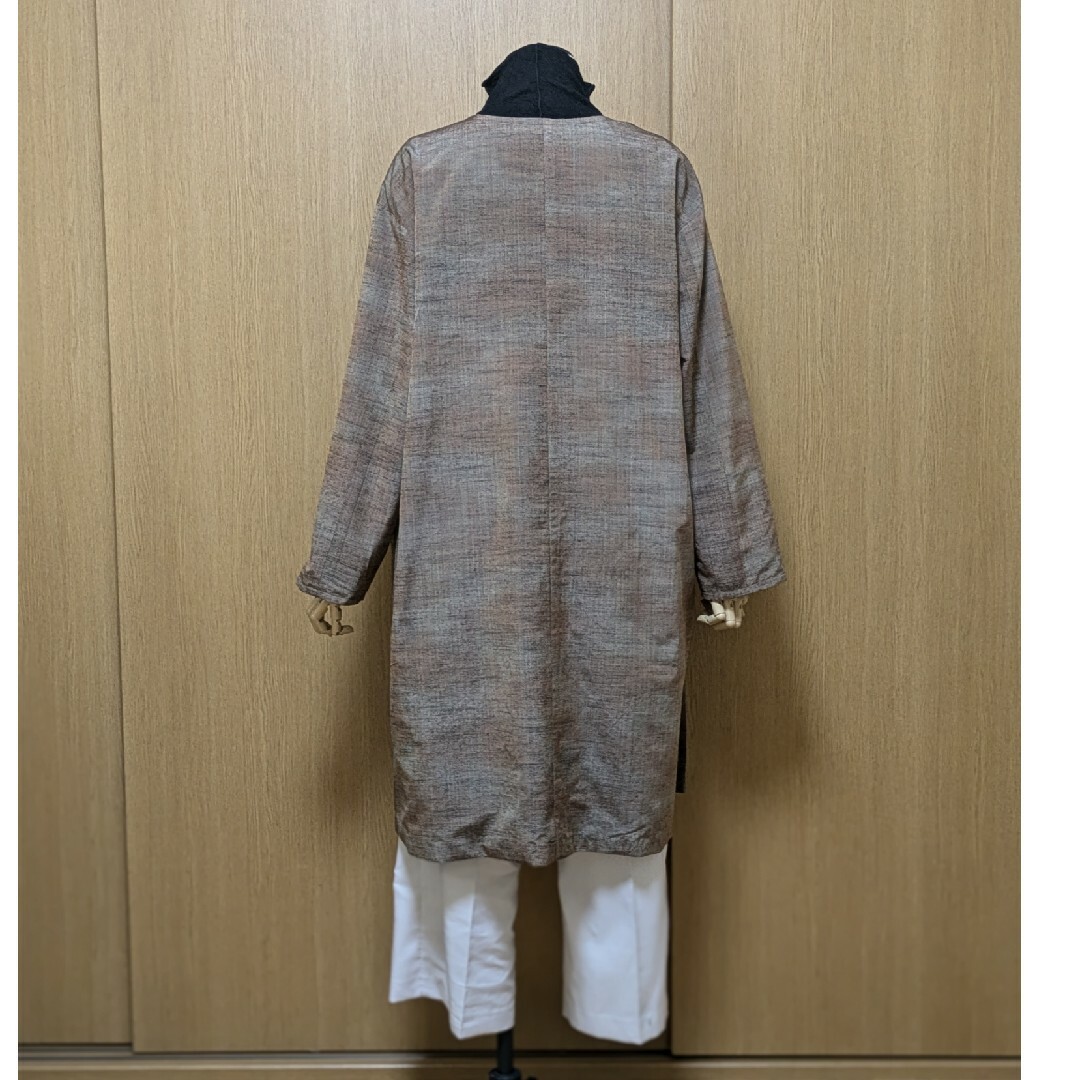 SOLD 着物リメイク リバーシブルコート 大島紬と紬 FREE SIZEの通販 by