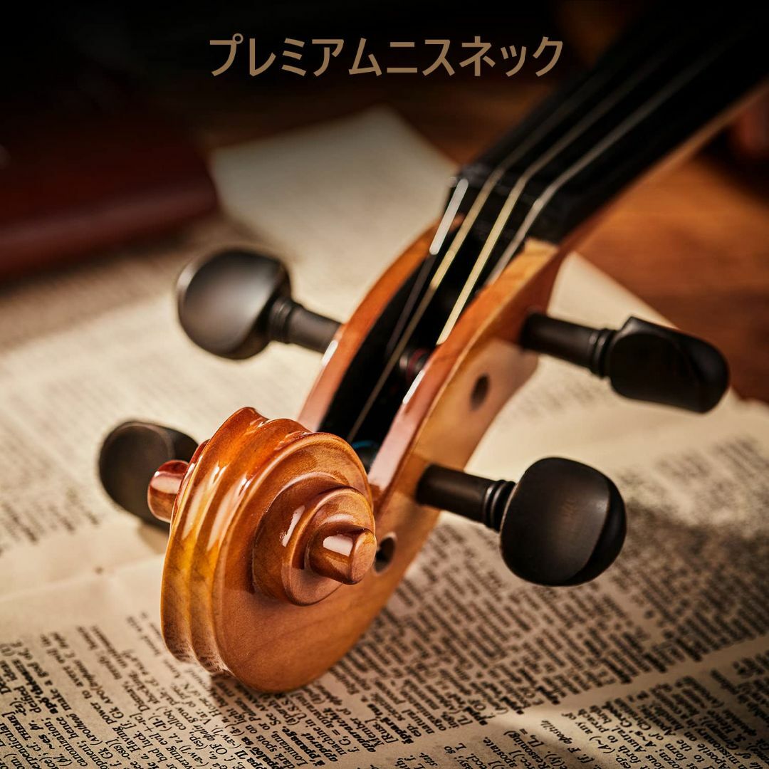 色:ナチュラル】Eastarバイオリン 4/4 単板 ソリッド バイオリンセッの