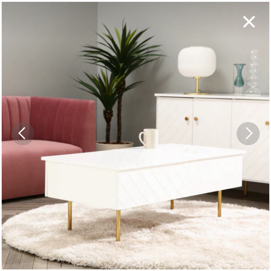 Francfranc - フランフラン 昇降式 テーブルの通販 by S｜フランフラン