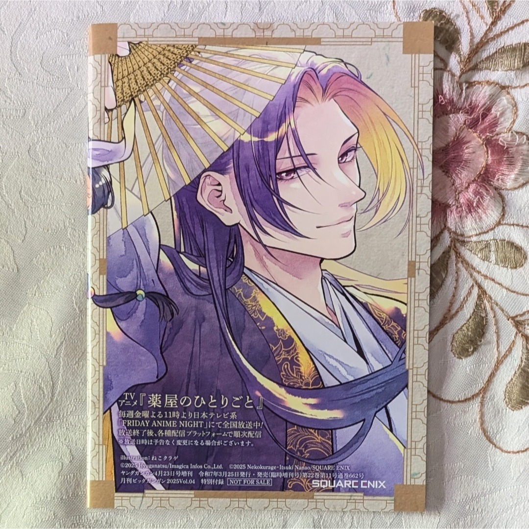 薬屋のひとりごと BG雑誌付録セット ねこクラゲ クリアファイル マスク