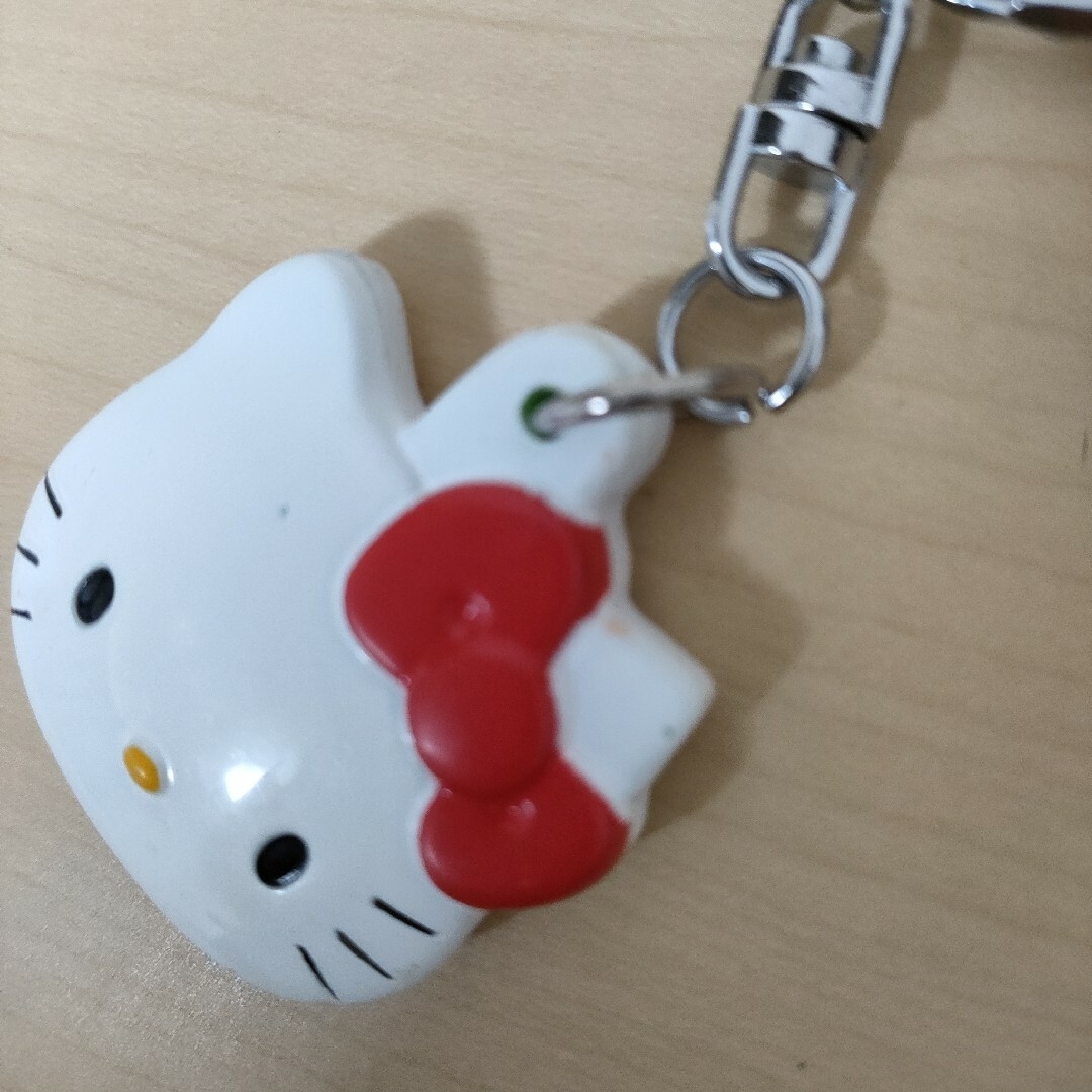 ハローキティ - 平成レトロ キティ フェイスキーホルダー ミラー