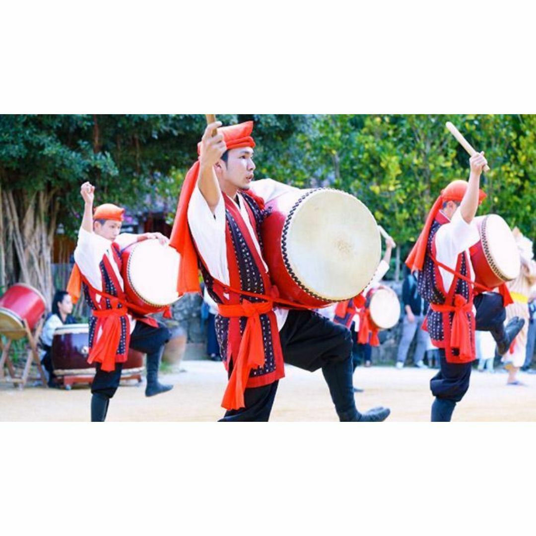 送料無料)1.800円沖縄三線専用 エイサー用サージ/モス布頭越又は大太鼓