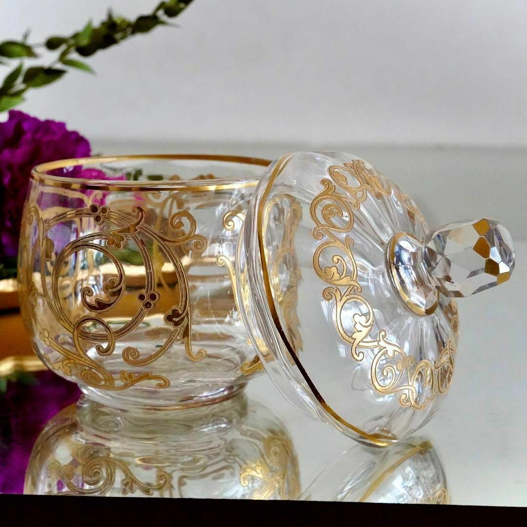 Baccarat - 希少☆24金彩☆美品オールドサンルイ☆クリュニー☆ボンボ