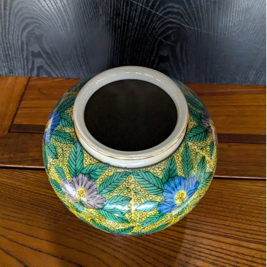 九谷青窯 - 九谷焼 角福 壺 飾り壷 花瓶 古物 骨董品の通販 by トロロ