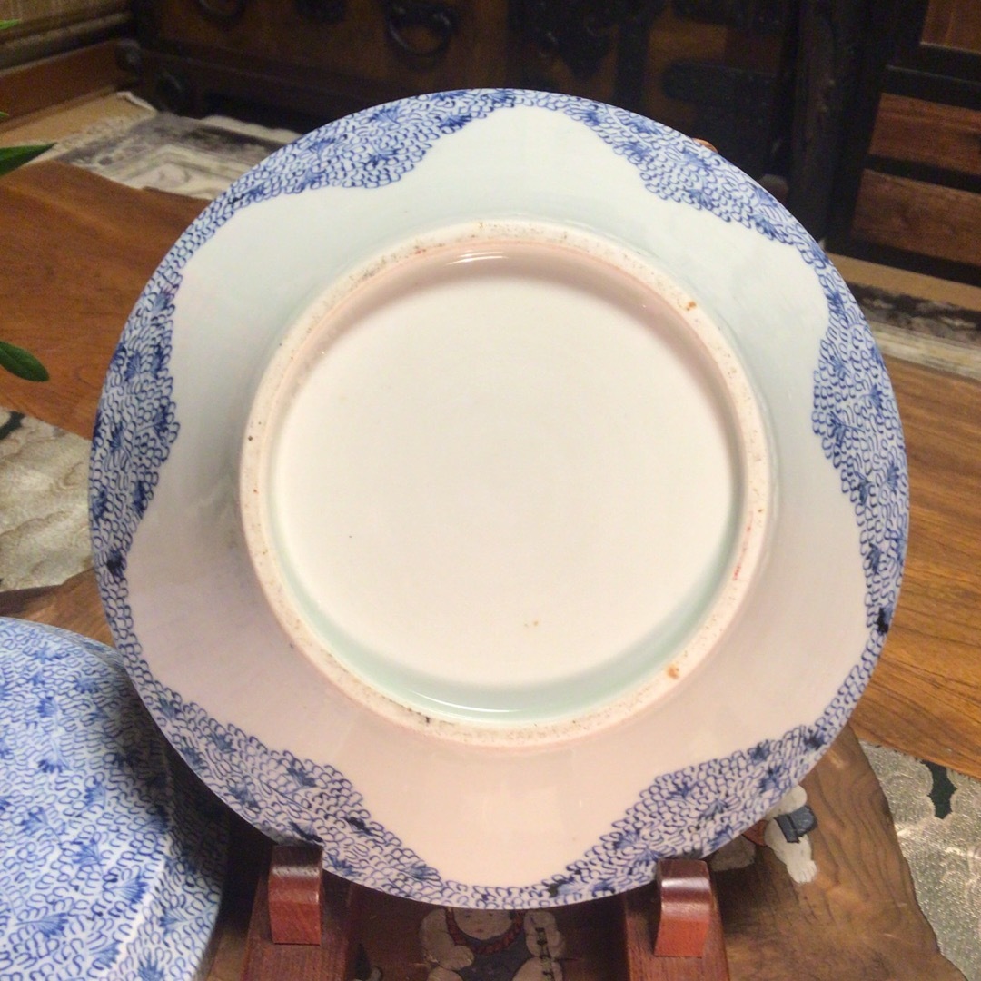 A895 古伊万里 染付 微塵唐草 蓋物の通販 by arajin's shop｜ラクマ