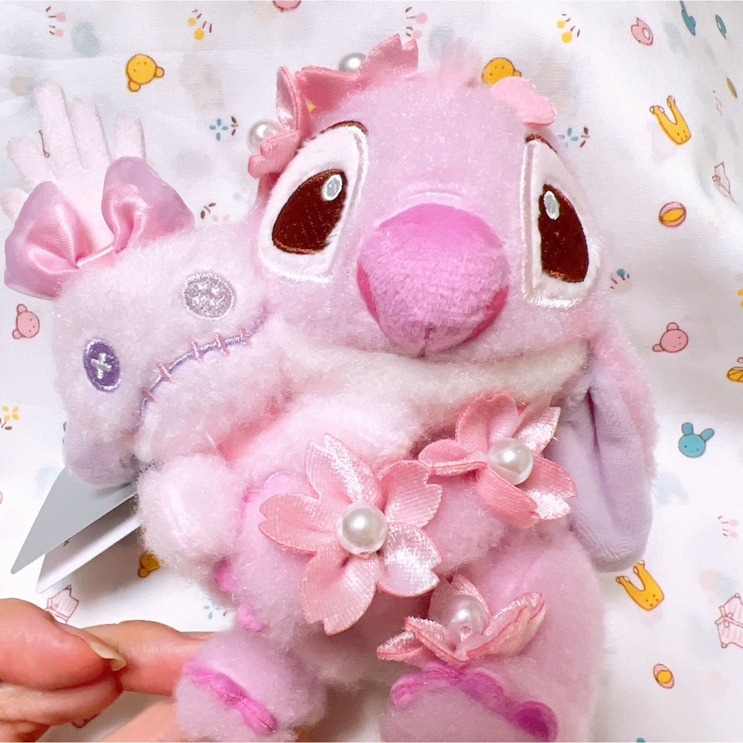 STITCH - スティッチ スクランプ サクラ ピンク ぬいぐるみ キー