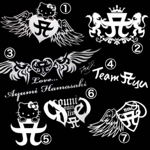 A☆lucky様専用 ayumi Hamasaki ロゴカッティングシールの通販 by t