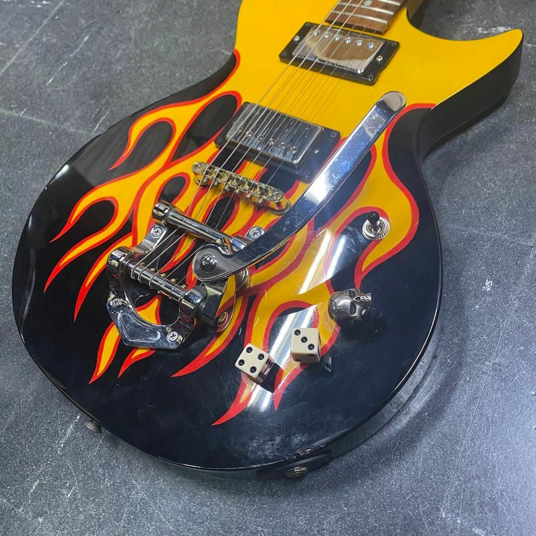 LS-38バーニーレスポール！ファイヤーパターン ロカビリー