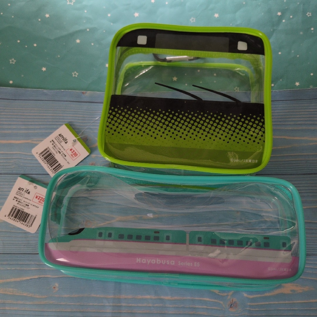 新幹線 はやぶさ JR東日本 山手線 ポーチ 推し活 キャンドゥ amifaの
