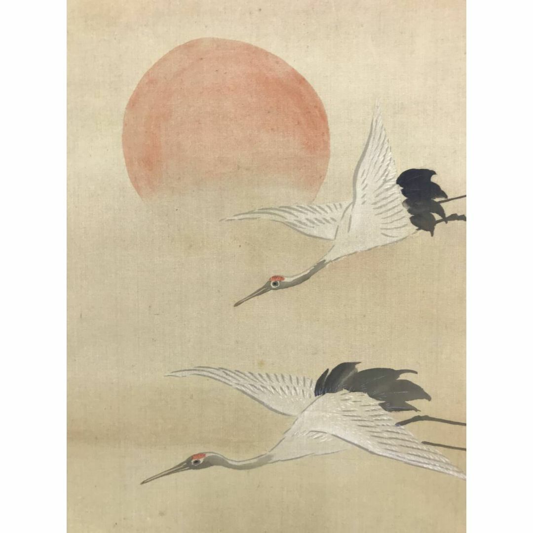 真作⁄長谷川玉峰⁄恵比須図⁄人物図⁄祝掛軸⁄正月掛軸⁄掛軸☆宝船☆AK-290