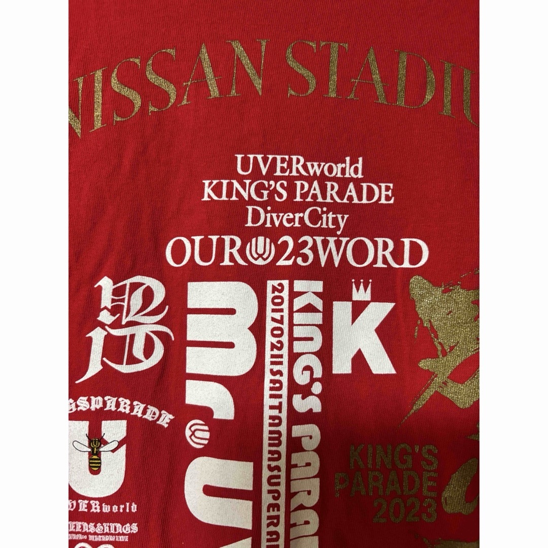 UVERworld - 男祭り UVERworld 日産 赤 Tシャツ 2023年7月30 XLサイズ