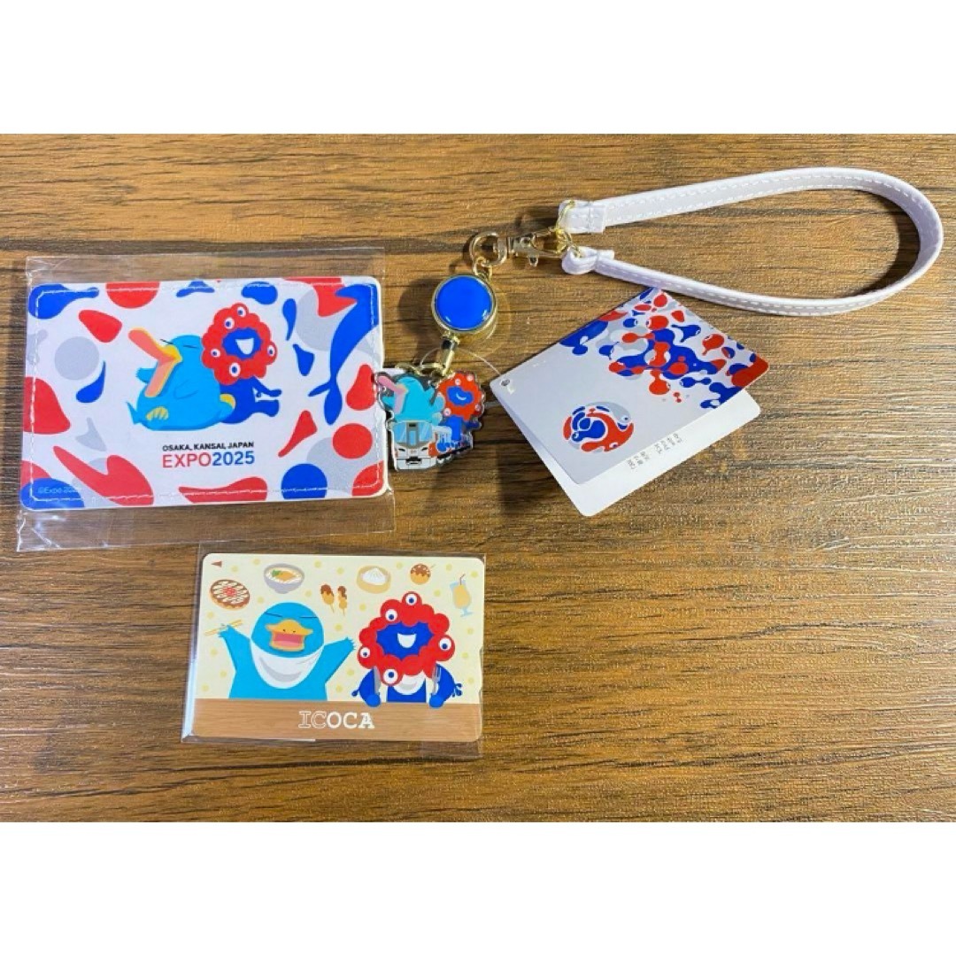 大阪万博開場内限定 ICOCA パスケース ストラップ セット ミャクミャク