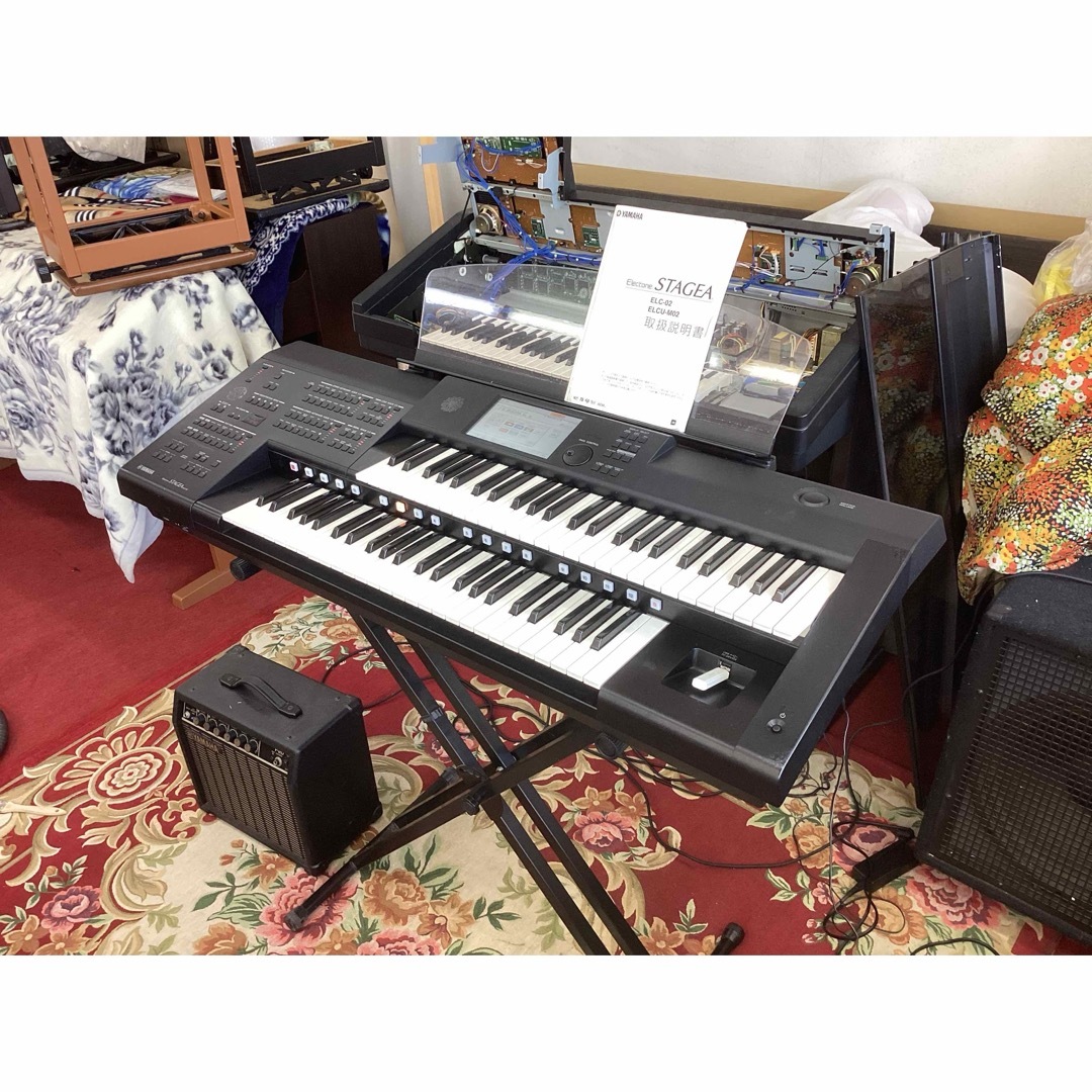 エレクトーンELC-02本体だけ出品D-DECKの本体を入れ換てカジュアルに