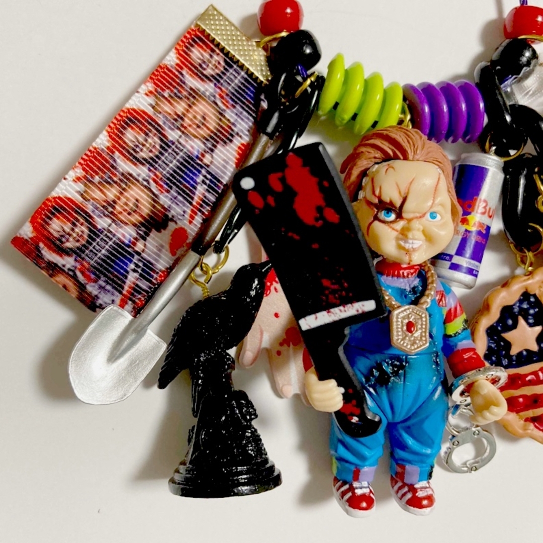 じゃらじゃらキーホルダー023 チャッキーの通販 by ちょびたぬき's