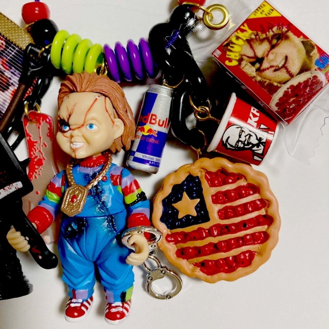 じゃらじゃらキーホルダー023 チャッキーの通販 by ちょびたぬき's