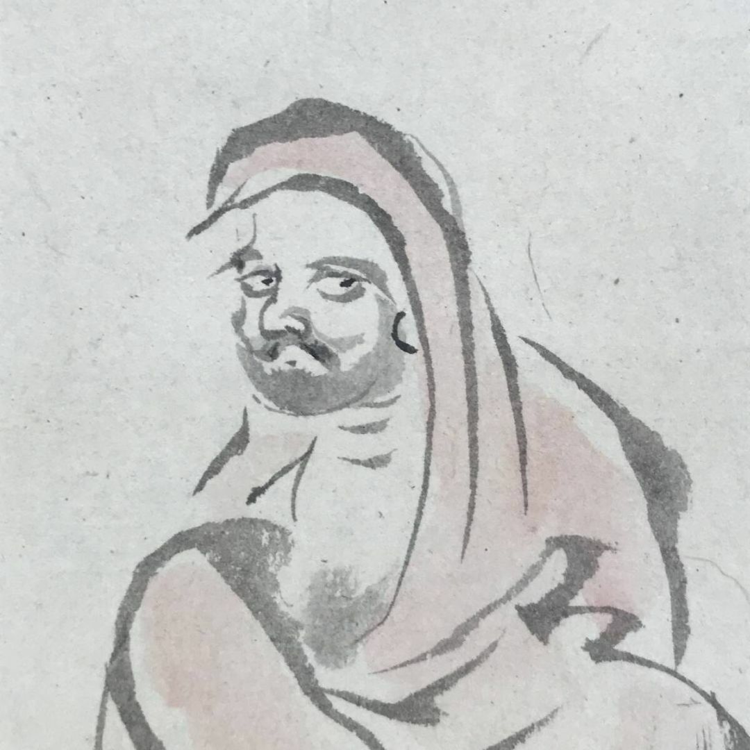 模写/葛飾北斎/宗理/桂月翁/木村東介極箱/芦葉達磨/掛軸☆宝船☆AJ-497