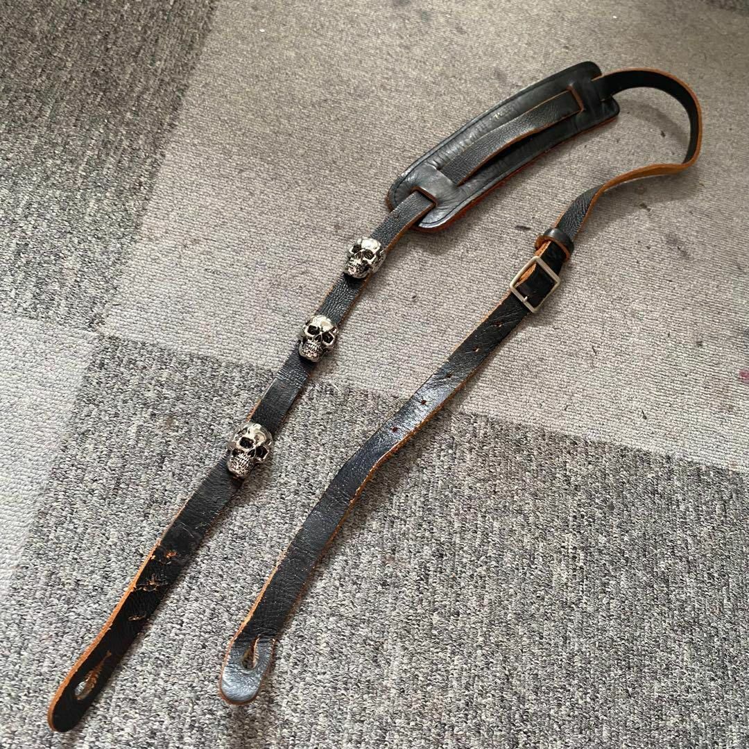 フェルナンデス hideスカルストラップMOD レザーギターストラップの