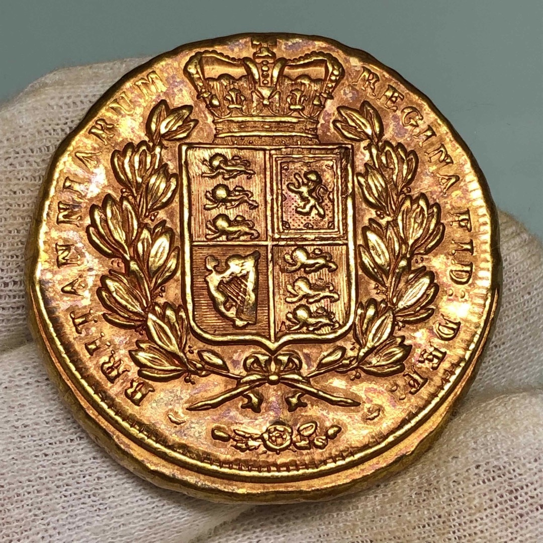 海外記念コイン 1844年 英国ヴィクトリア女王 メダル型コイン