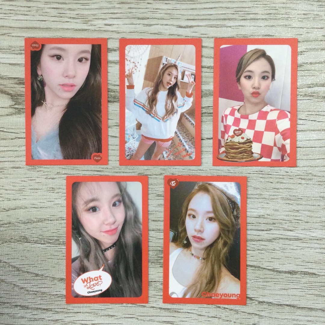 TWICE - twice チェヨン what is love? イズラブ 特典 トレカ コンプの