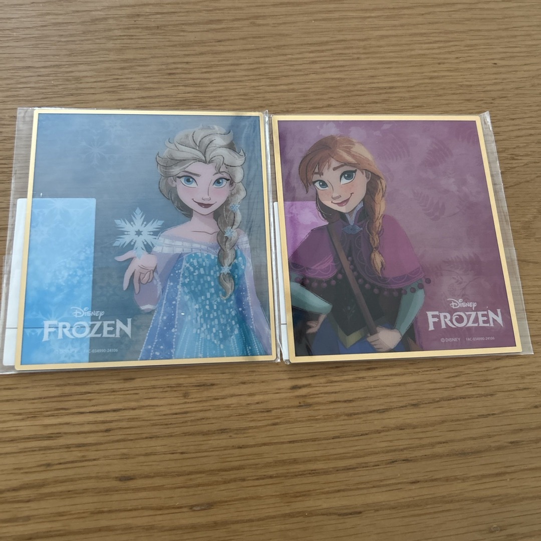 アナと雪の女王 - 【2枚セット】アナ＆エルサ クリア色紙 ディズニー
