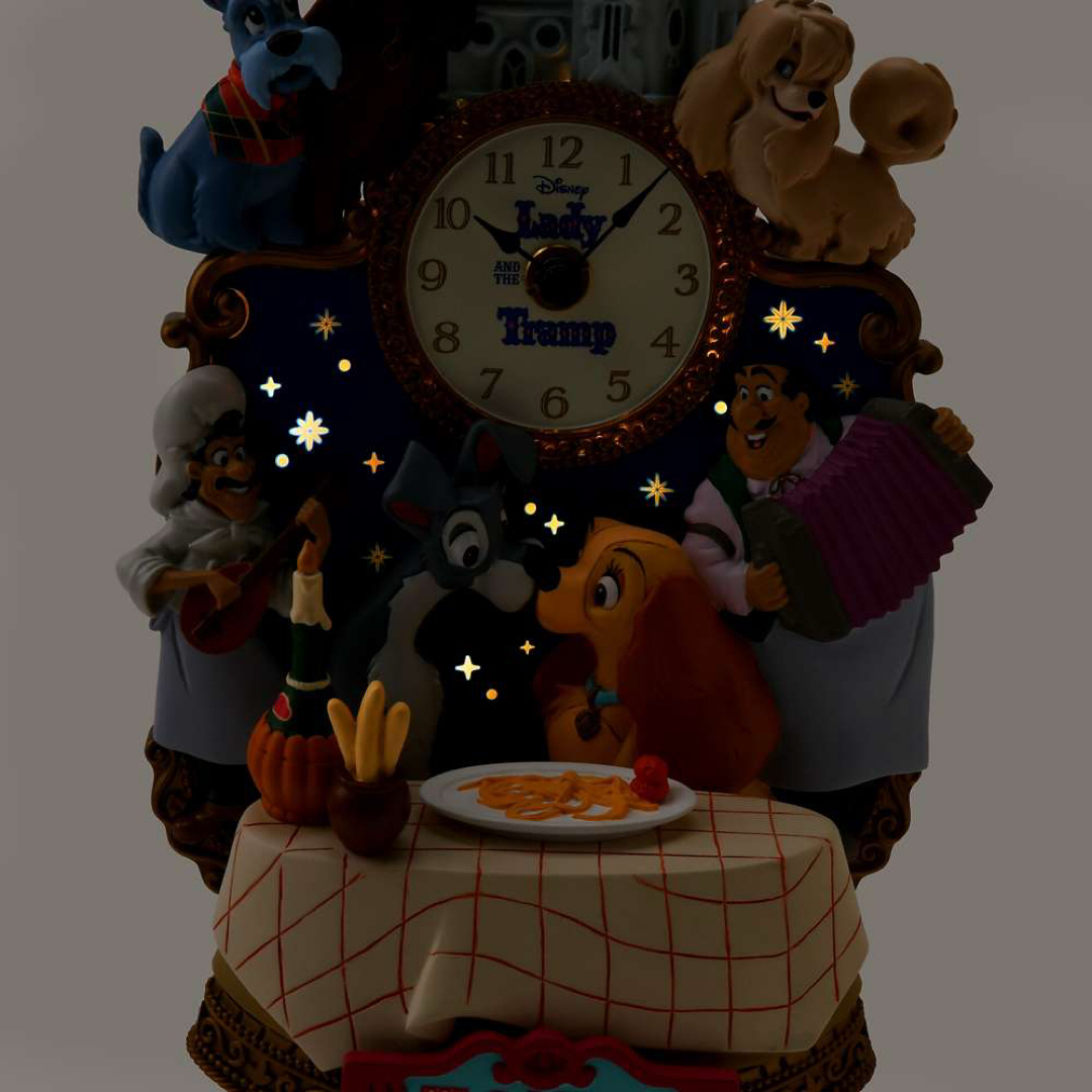 Disney - わんわん物語 時計 ライトアップ LADY AND THE TRAMP 70THの