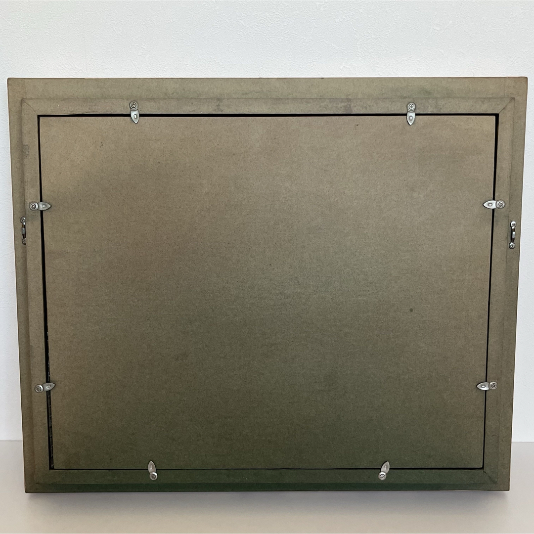 真作 肉筆油絵 窓辺のバラ 田崎順平 F6 額縁 花