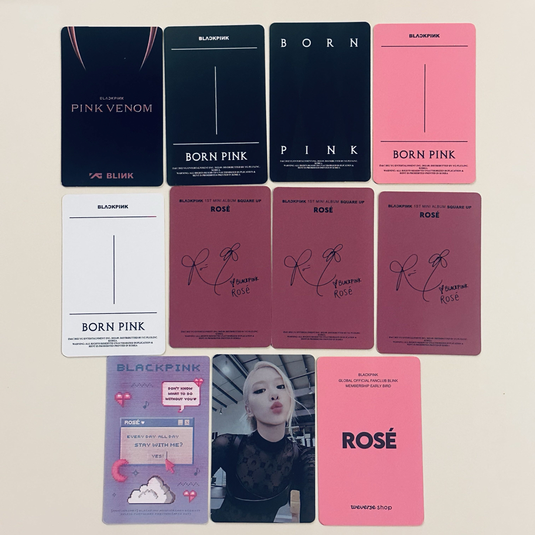 BLACKPINK - BLACKPINK ロゼ ツアー FC 特典トレカセットの通販 by