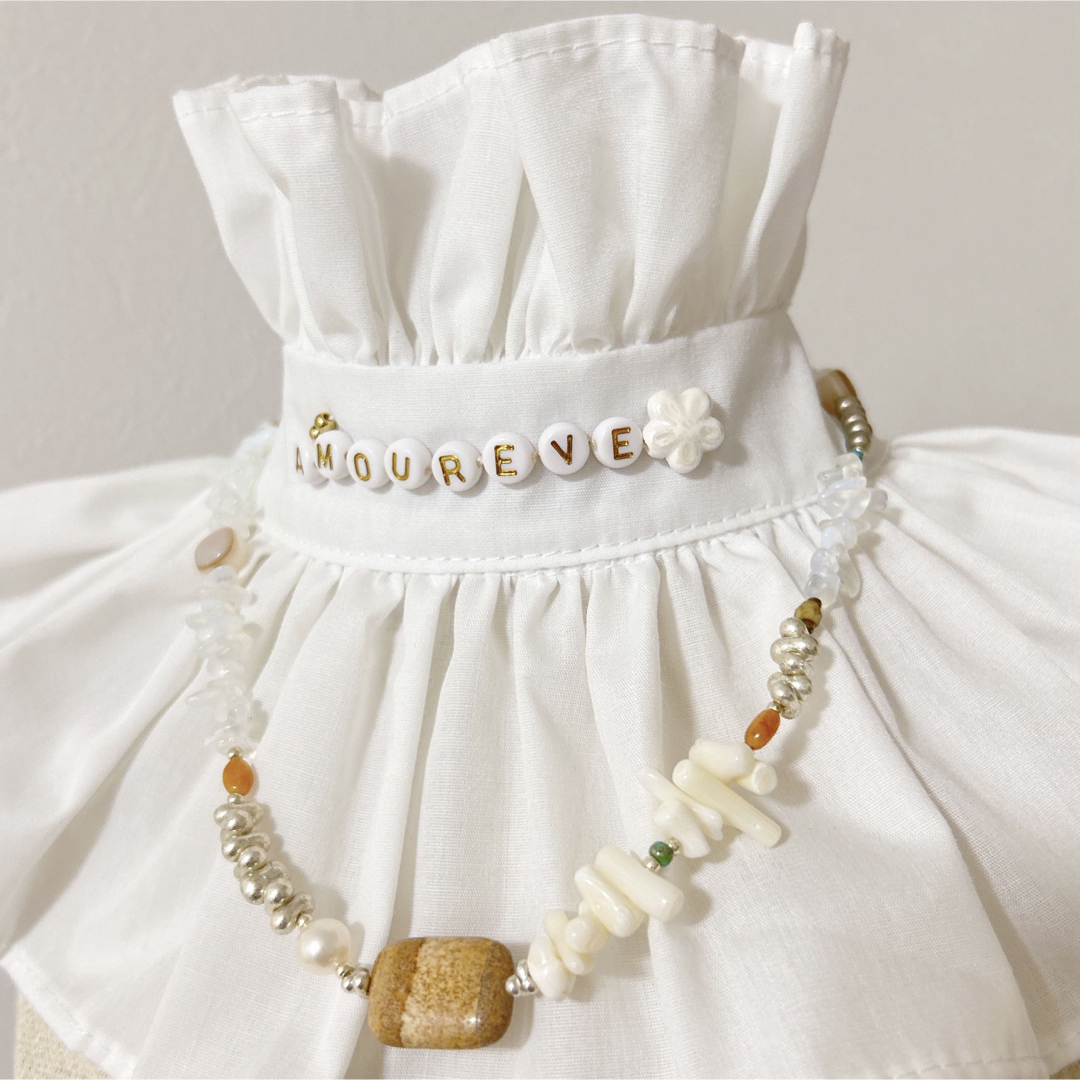 no.305／a´moureve ビーズネックレス ハンドメイド no.157／a'moureve