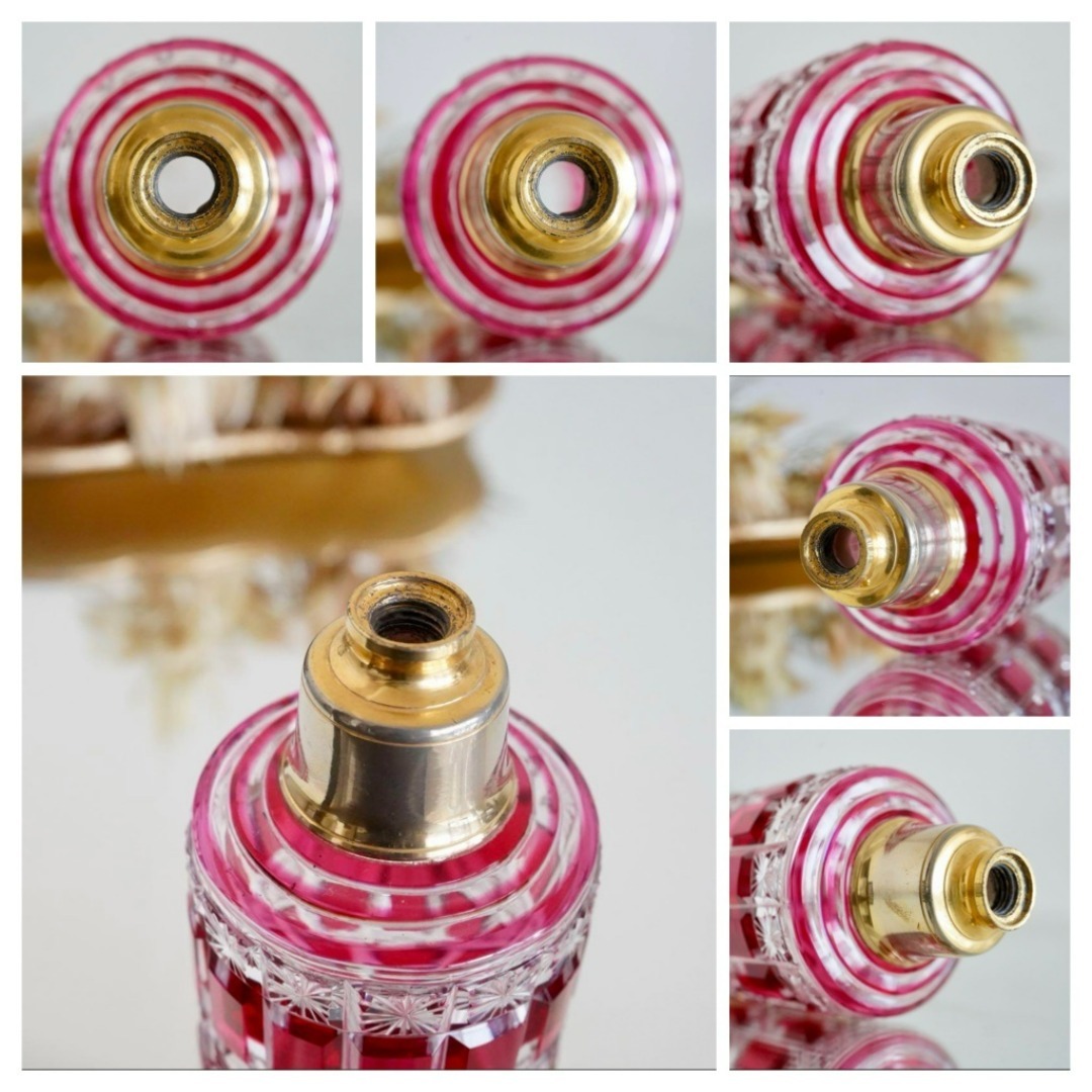 Baccarat - 金赤被せ☆オールドバカラ ディアマン エトワール 星型