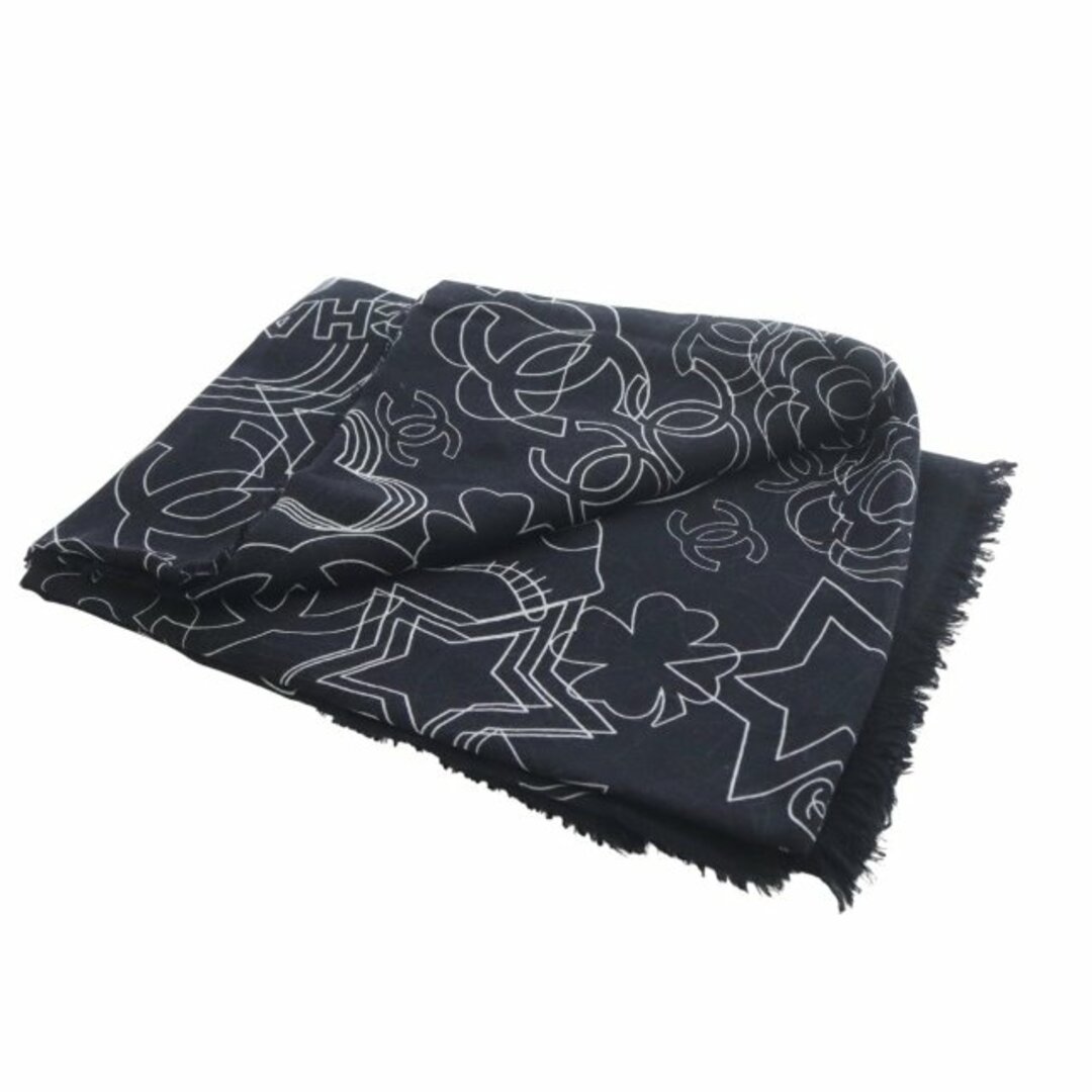 CHANEL - シャネル 24C ストール カシミヤ シルク混 ココマーク 総柄