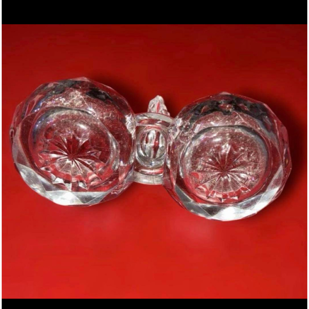 バカラ ソルト&ペッパー 調味料入れ 2点 ダイヤモンド型 希少作品 高級品