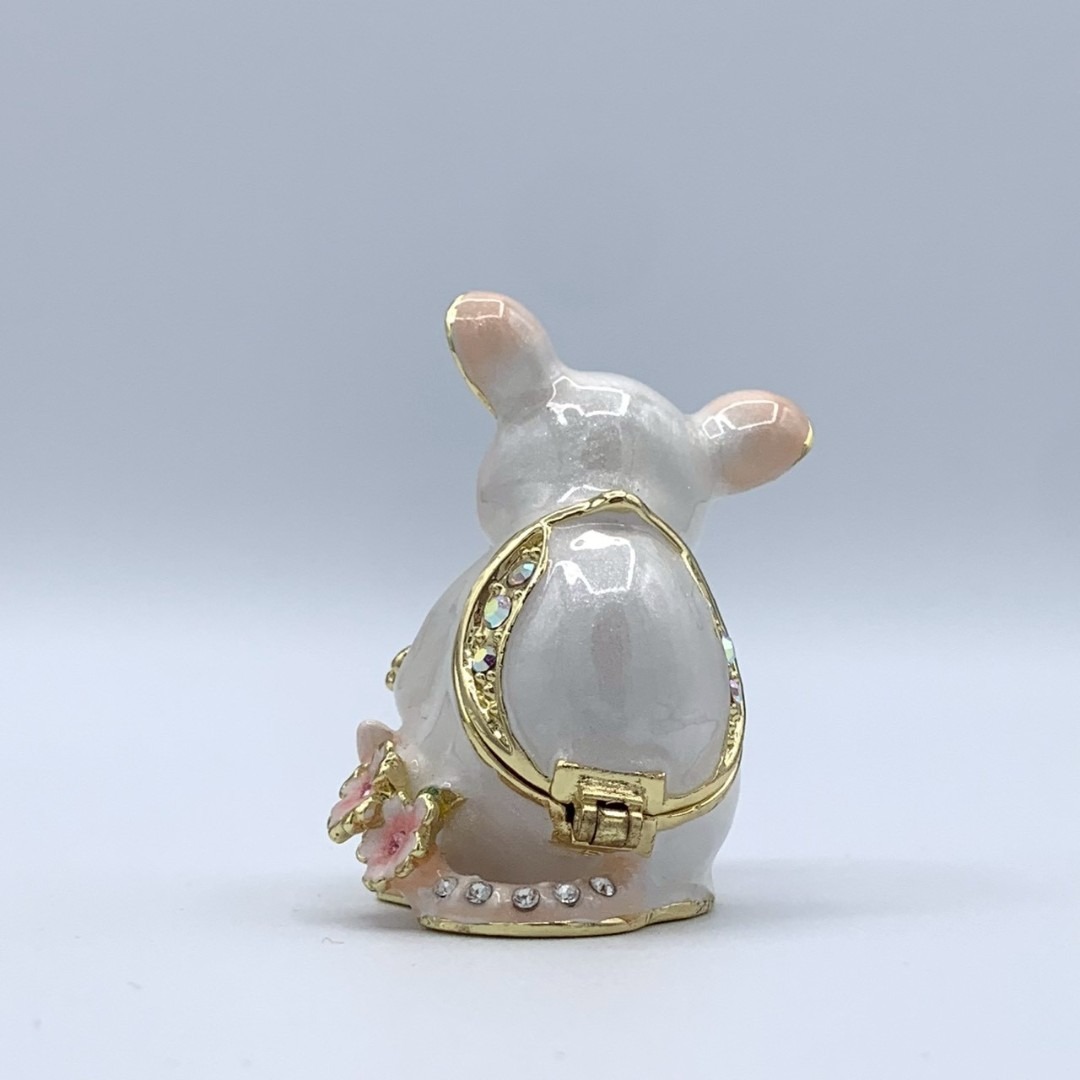 ピィアース はなねずみ 箱付き ジュエリーボックス 白ねずみの通販 by