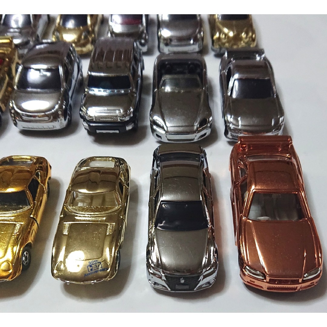 メッキミニカー 美品、傷有り品、混合23台まとめセット 当時物