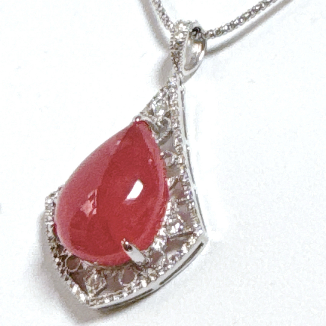 k18WGインカローズペンダントPT850ネックレスNO25-2478の通販 by 22