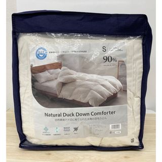 コストコ - 羽毛肌掛け ナチュラルダックダウン90％ シングル 370