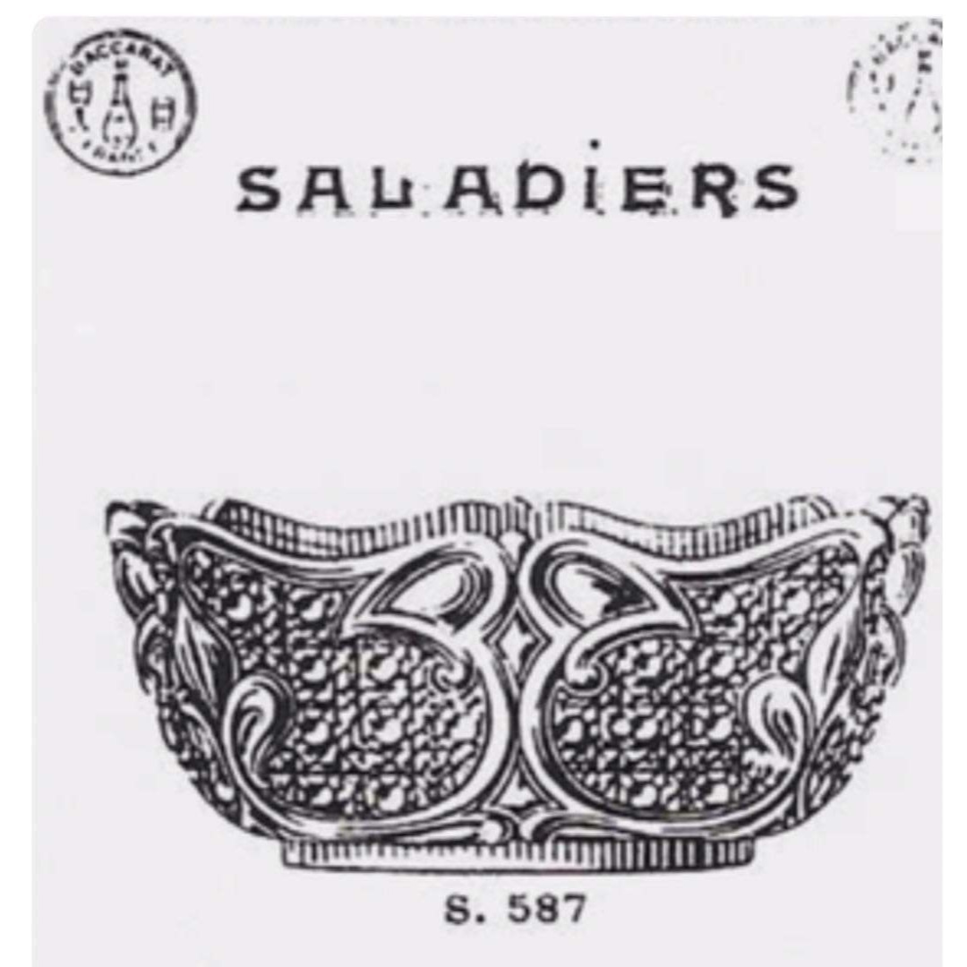 Baccarat - オールドバカラBaccarat極上ボウル☆ダイヤモンドとアール