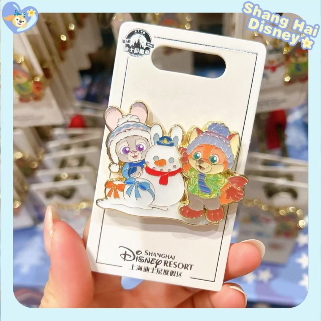 Disney - 【最新☆正規品】ニック ジュディ 冬 ズートピア ピンバッジ