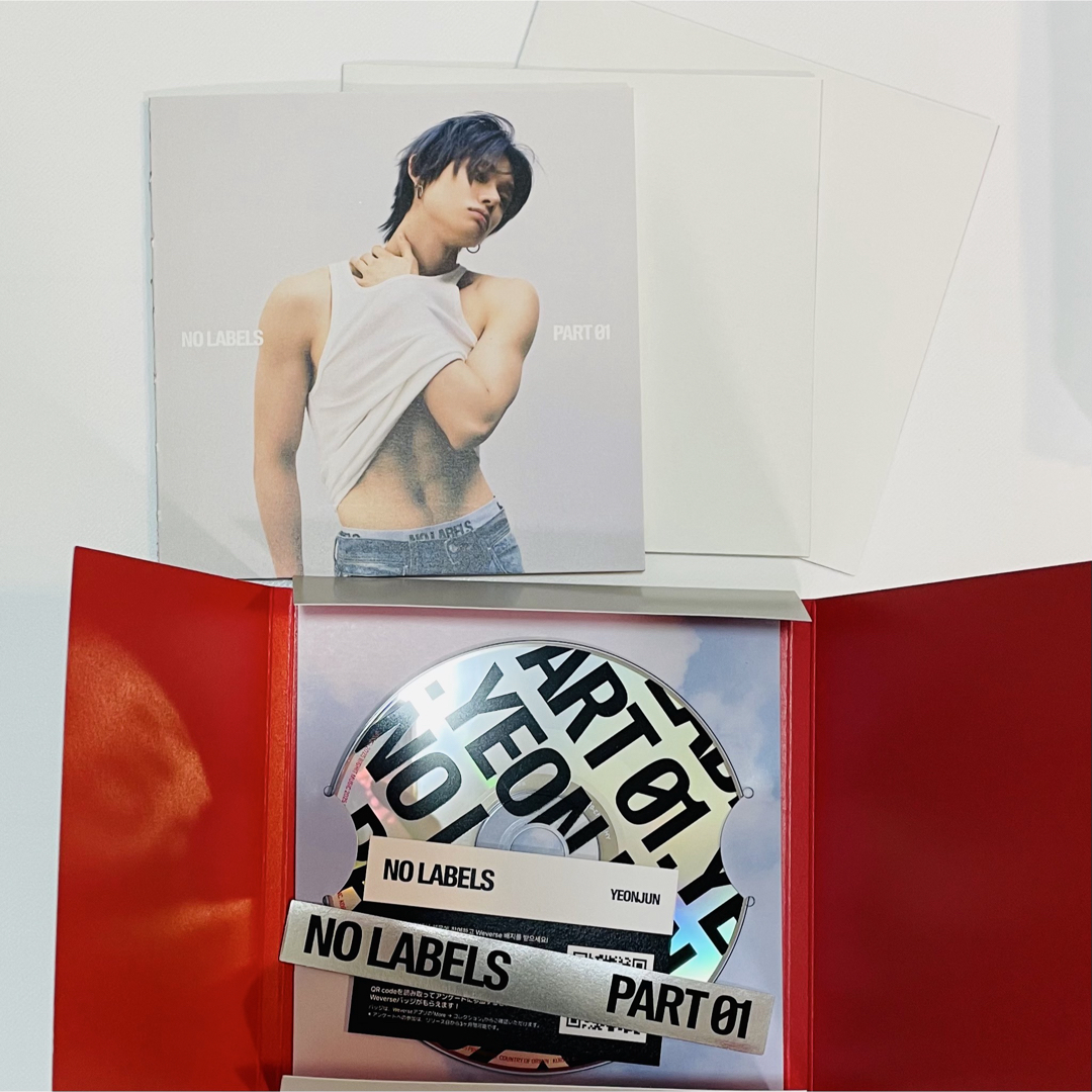 TOMORROW X TOGETHER - ヨンジュン NO LABELS SET UP B CD 開封済みの