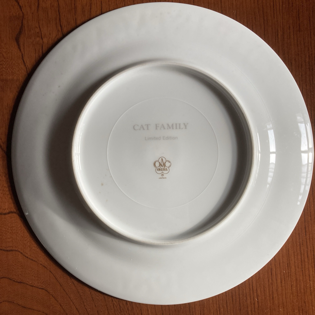 OKURA - Okura cat family1987年限定クリスマス プレート猫1987年製の
