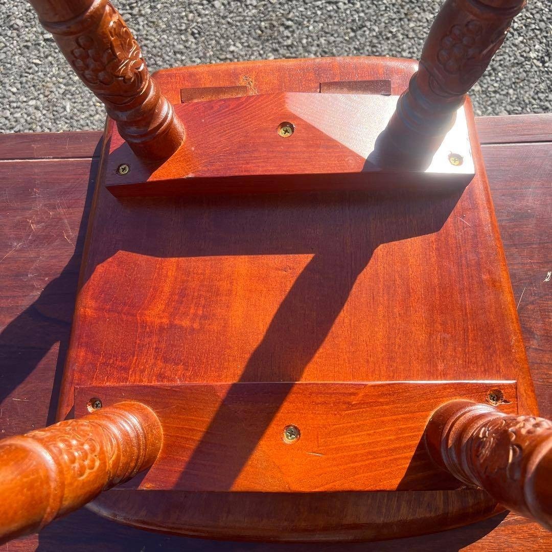 吉川商事 ダイニングチェア アンティーク 葡萄彫刻 マホガニー材