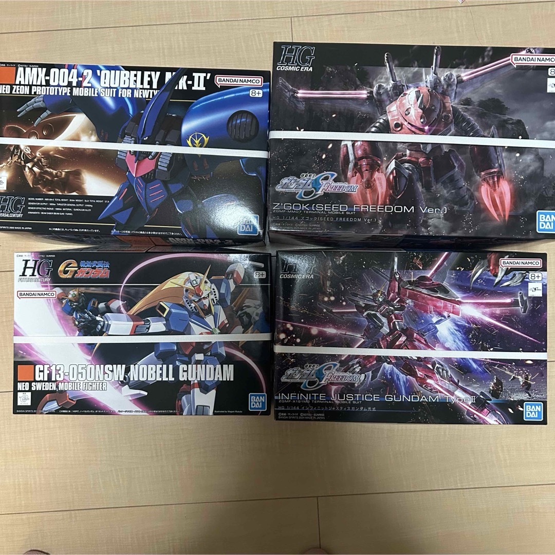 HG ガンプラ 4体セット キュベレイMk-Ⅱ ズゴッグ ノーベルガンダム 新品
