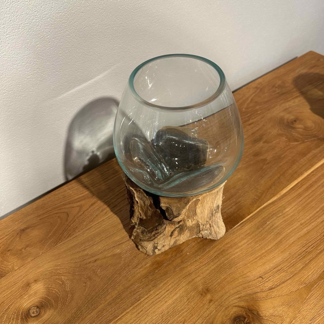 バリ島流木ガラス w18×d14×h20cm 水槽 アクアリウムメダカ水槽802