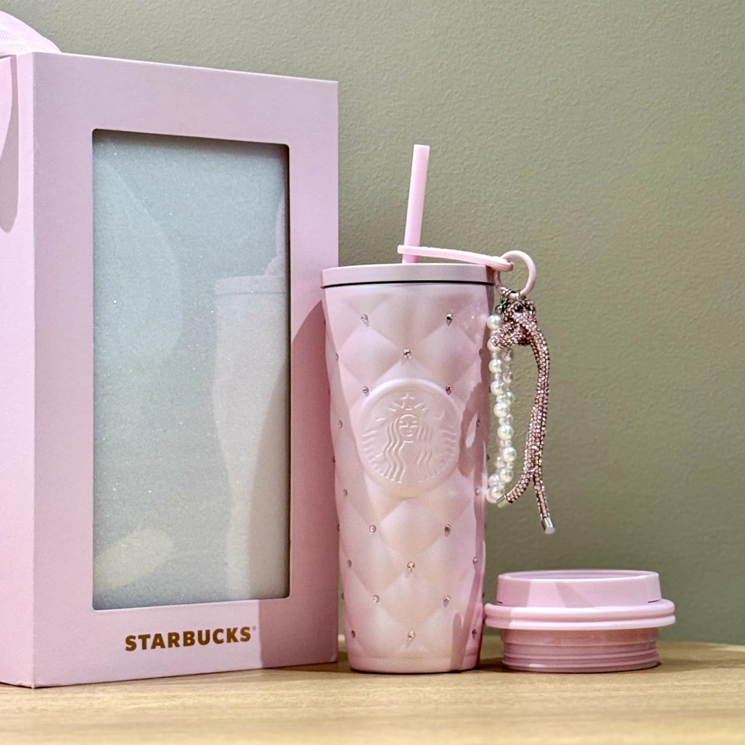 中国スターバックス ステンレスタンブラー ラインストーン