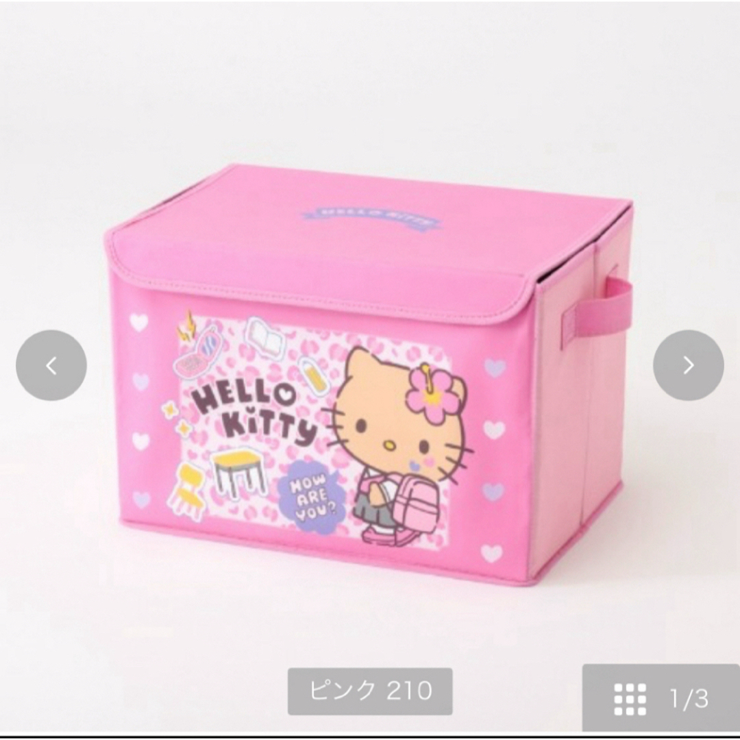 ハローキティ - ヒョウ柄 日焼け キティ ギャルキティ フタ付き 収納