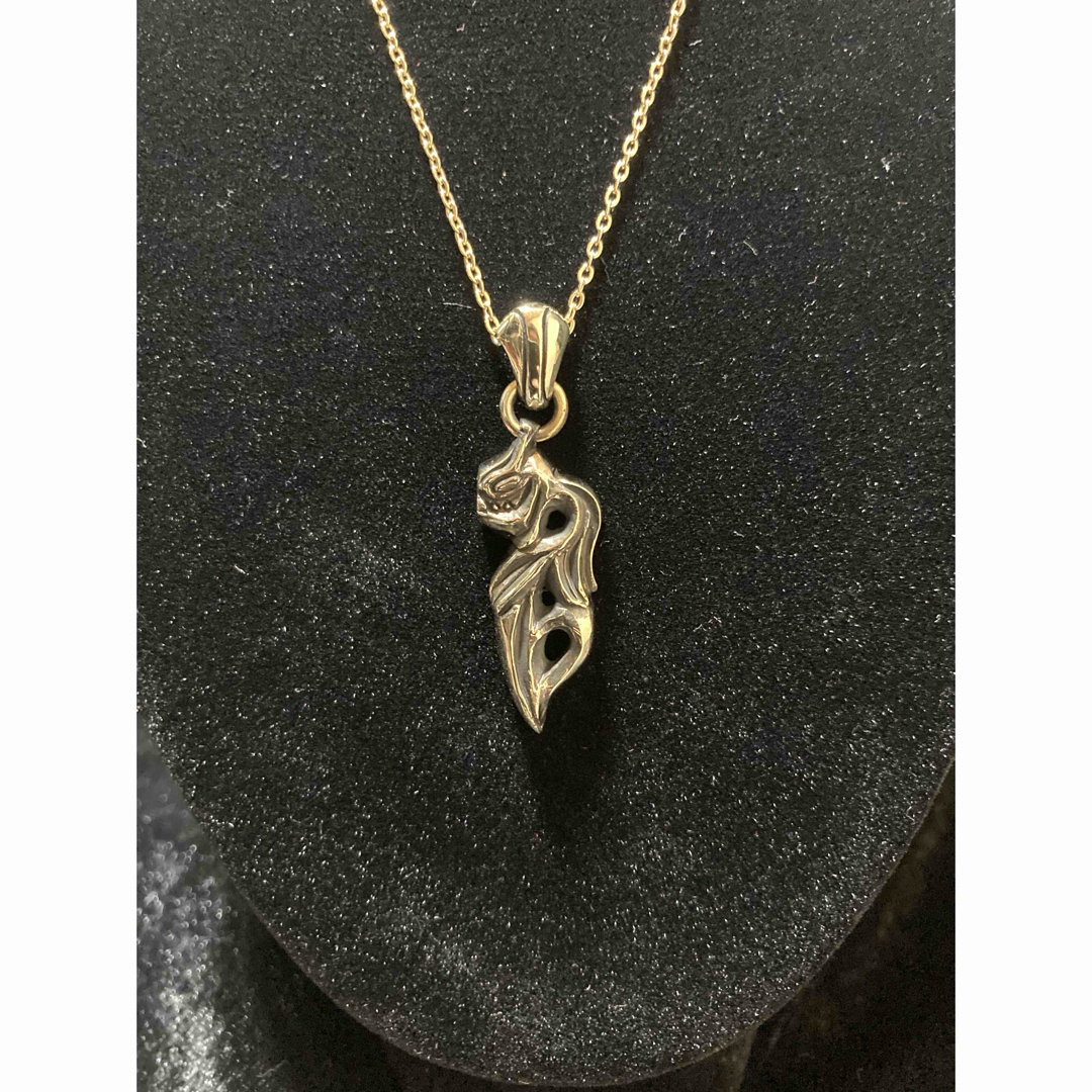 ⑯スケルトンSkullペンダント チェーン付き 真鍮