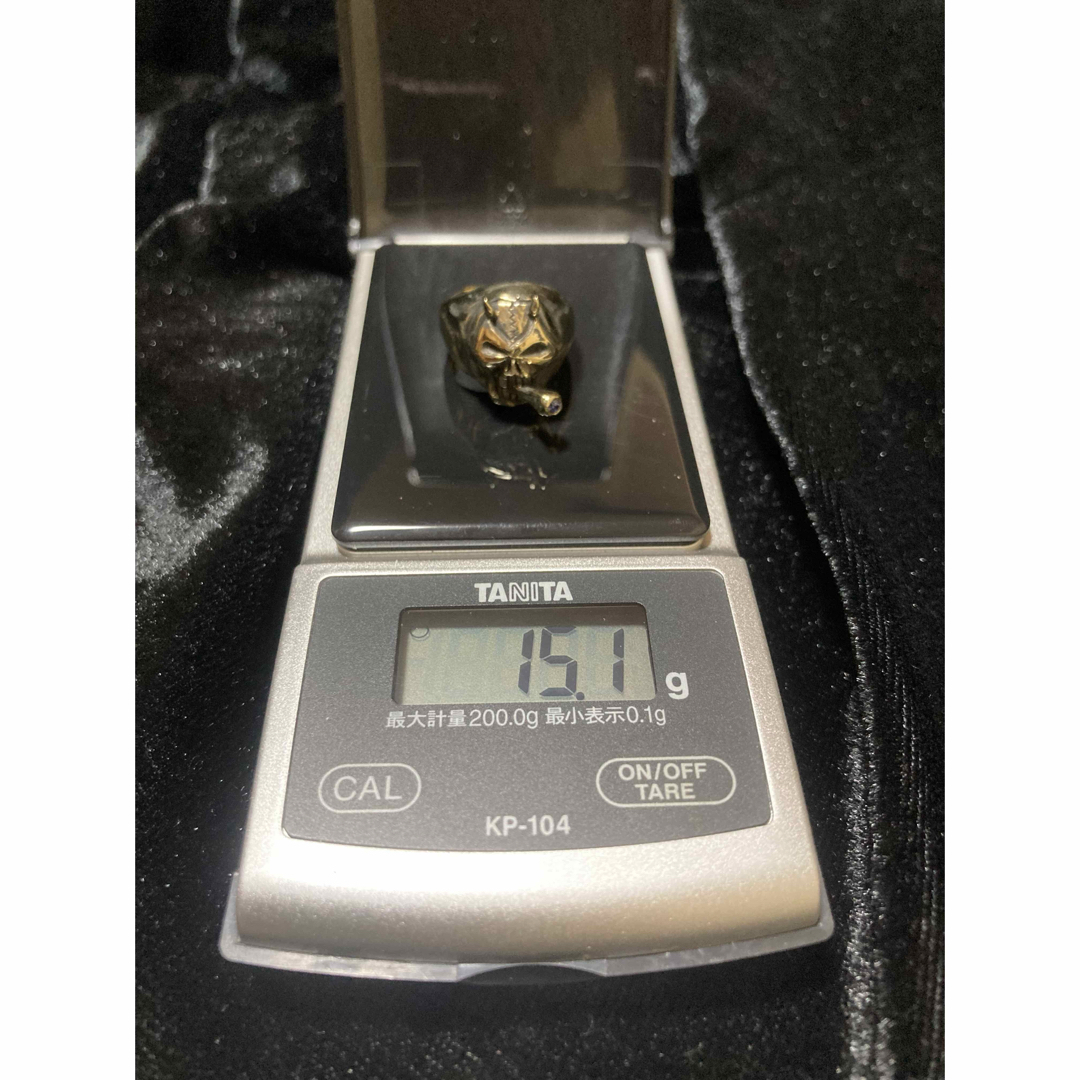 ⑬SmokingSkullリング 真鍮