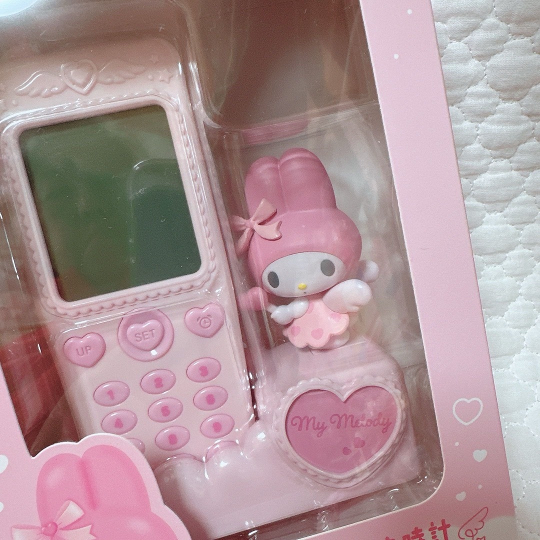 サンリオ - サンリオ❣️激かわ マイメロディ ガラケー型置き時計の