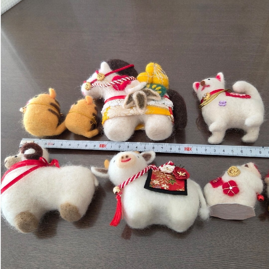 干支 午 ウマ 馬 ハンドメイド 羊毛フェルト 正月飾り 縁起物