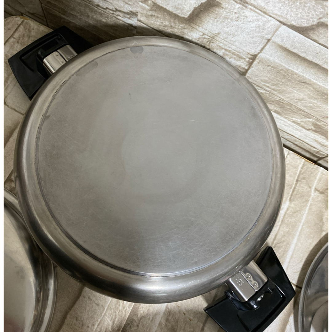 ロイヤルクイーンIH対応2コート&小フライパン他 取手鍋蓋部品新品交換